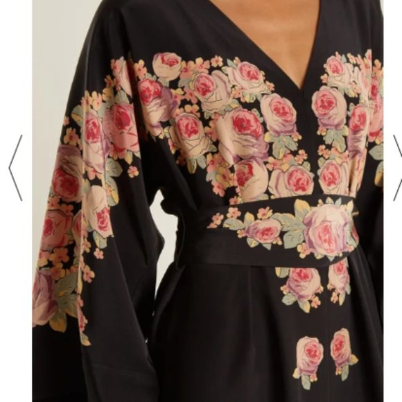 Vilshenko Bolce Peony-print silk Dress - Picture 6 of 6